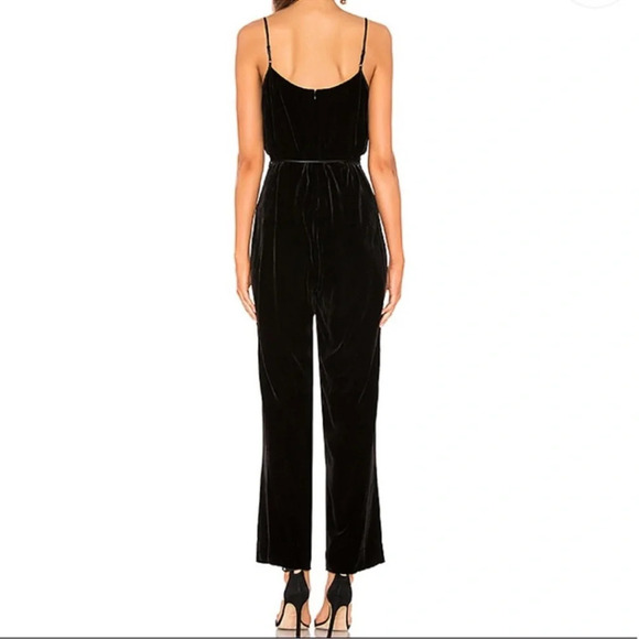 Rag & Bone Jamie Velvet Jumpsuit in Black Size 2 - Picture 3 of 13